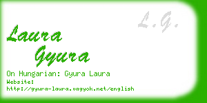 laura gyura business card
